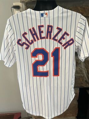 MAX SCHERZER New York Mets #21 Nike  
MLB Baseball Jersey - Men’s Medium